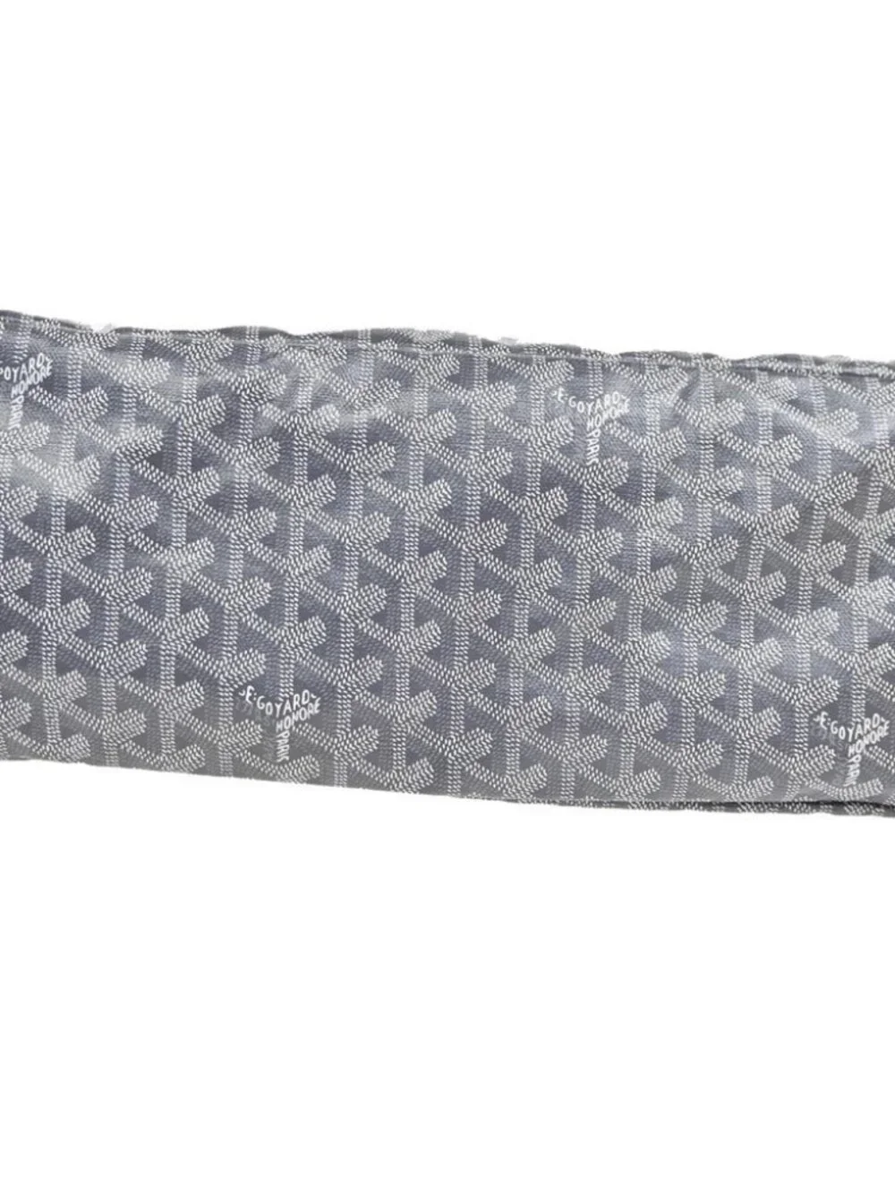 GOYARD Saint Louis PM Marquage Shoulder Tote Bag Pouch Gray Canvas